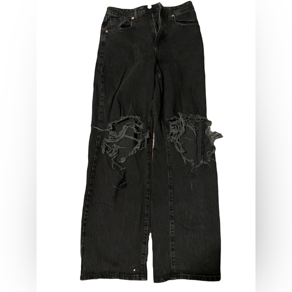 wild fable Denim - Wild Fable black baggy high rise ripped jeans